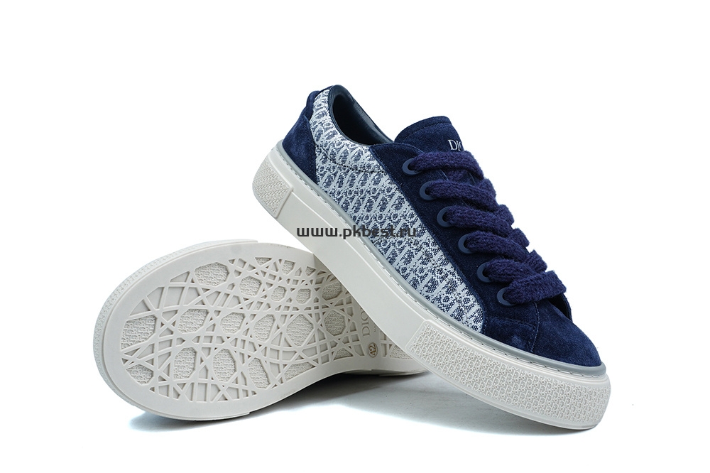 pk god D*or b33 tennis  do embroidered  canv blue & white retail materials ready to ship