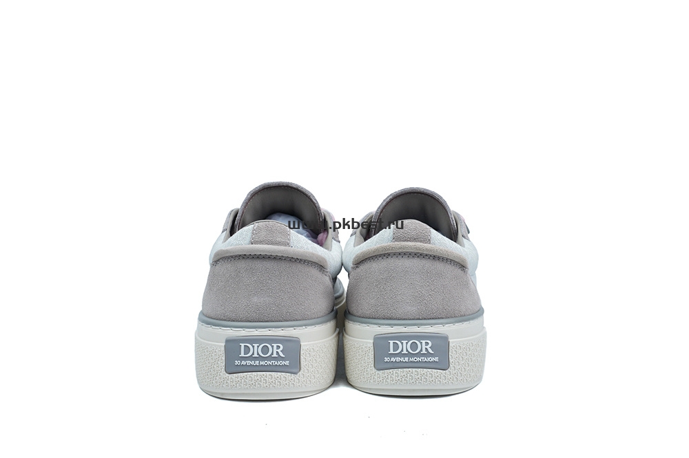 pk god D*or b33 tennis  do  embroidered  canv gray & pink retail materials ready to ship