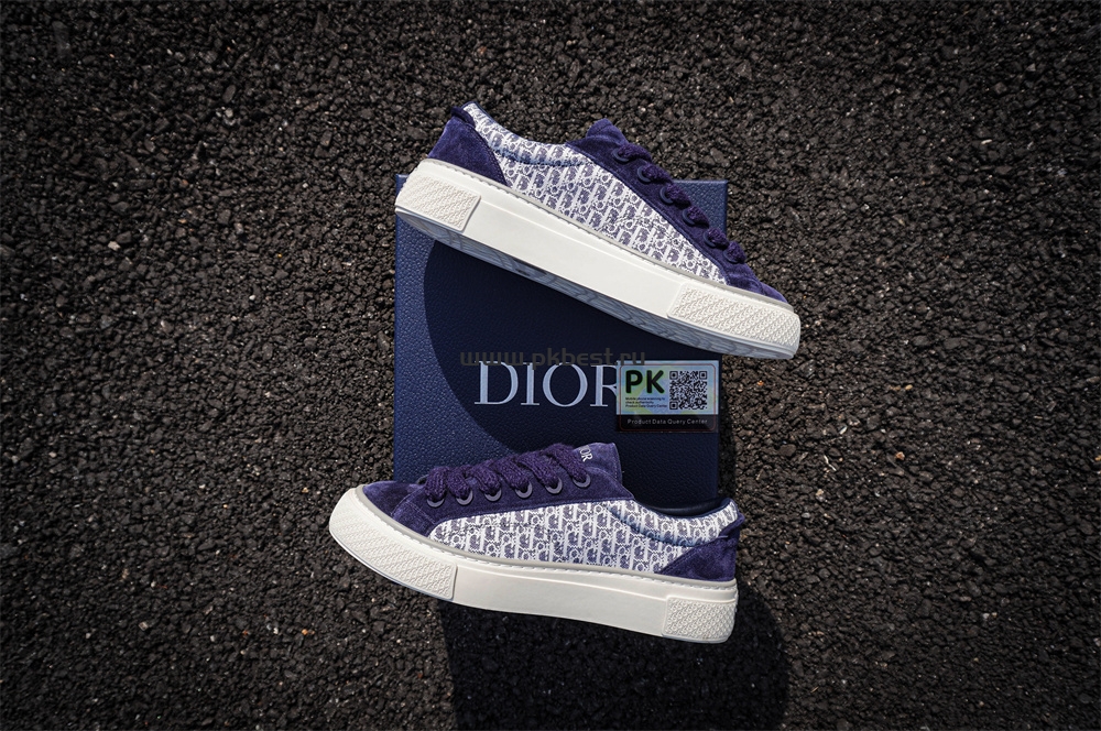 pk god D*or b33 tennis  do embroidered  canv blue & white retail materials ready to ship