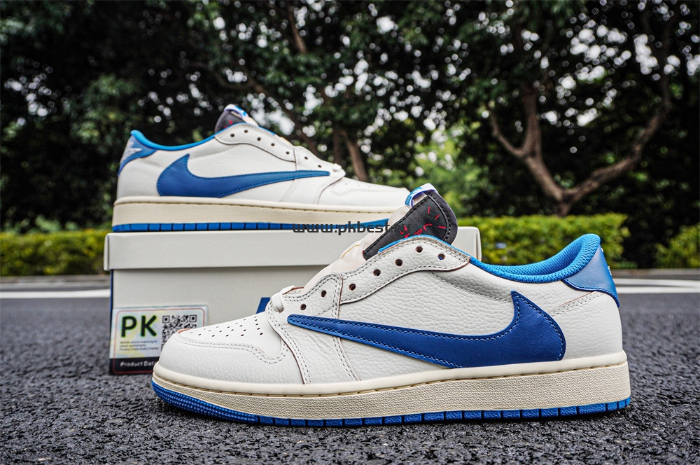 PK GOD  Air Jordan 1 Low Travis Scott Fujiwara RETAIL MATERIALS READY TO SHIP