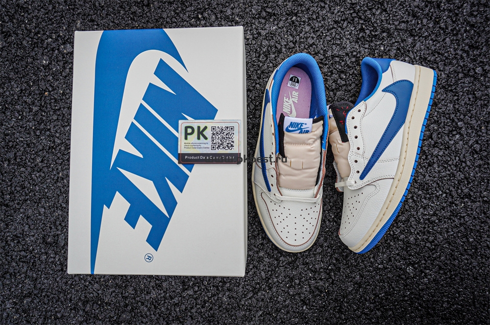 PK GOD  Air Jordan 1 Low Travis Scott Fujiwara RETAIL MATERIALS READY TO SHIP