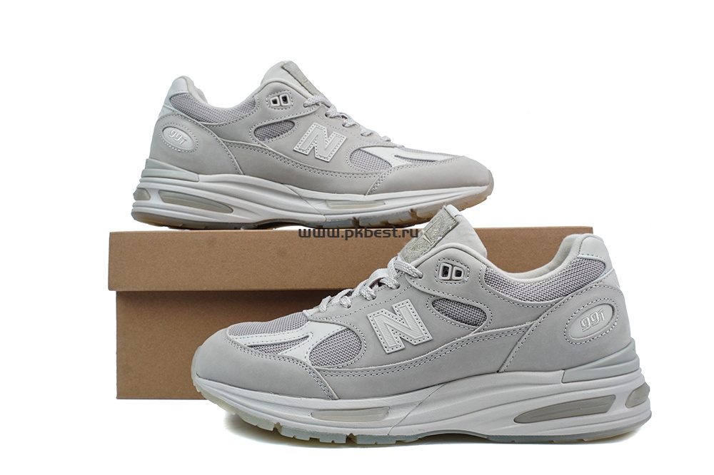 PK GOD STONE ISLAND x  New Balance NB 991 V2 gray RETAIL MATERIALS READY TO SHIP