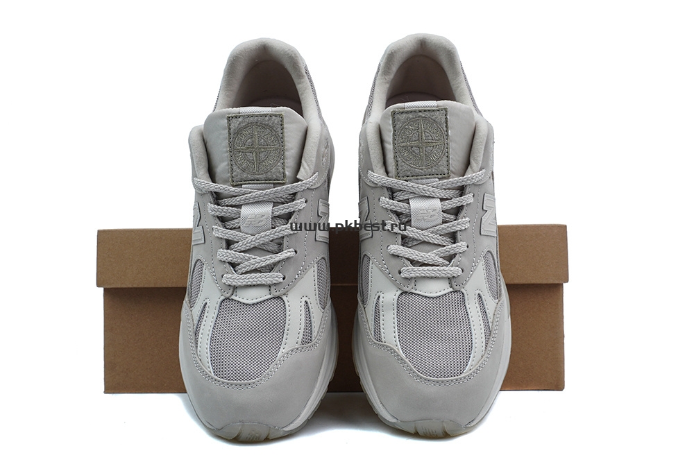 PK GOD STONE ISLAND x  New Balance NB 991 V2 gray RETAIL MATERIALS READY TO SHIP