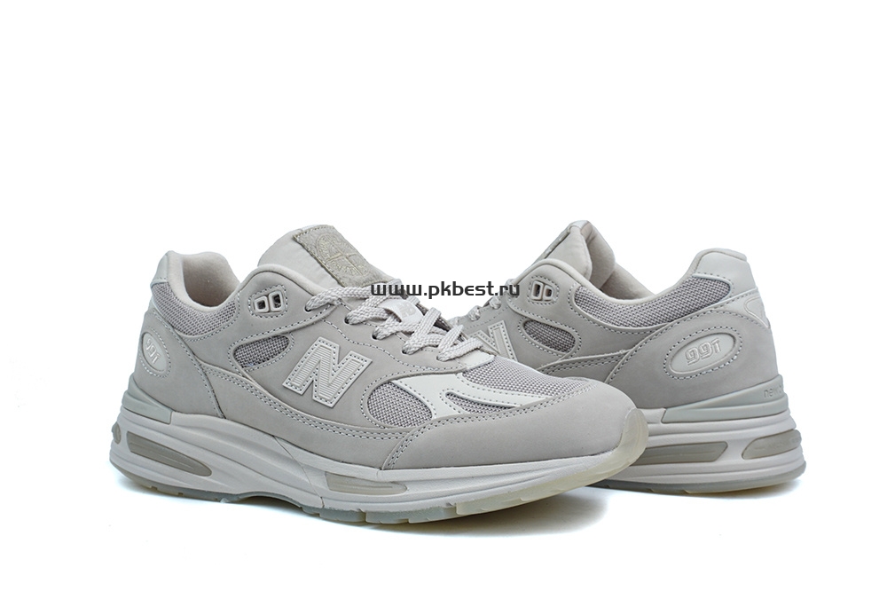 PK GOD STONE ISLAND x  New Balance NB 991 V2 gray RETAIL MATERIALS READY TO SHIP