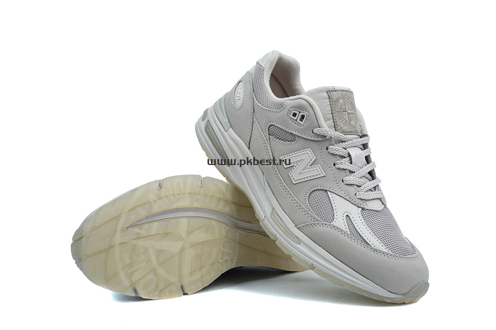 PK GOD STONE ISLAND x  New Balance NB 991 V2 gray RETAIL MATERIALS READY TO SHIP