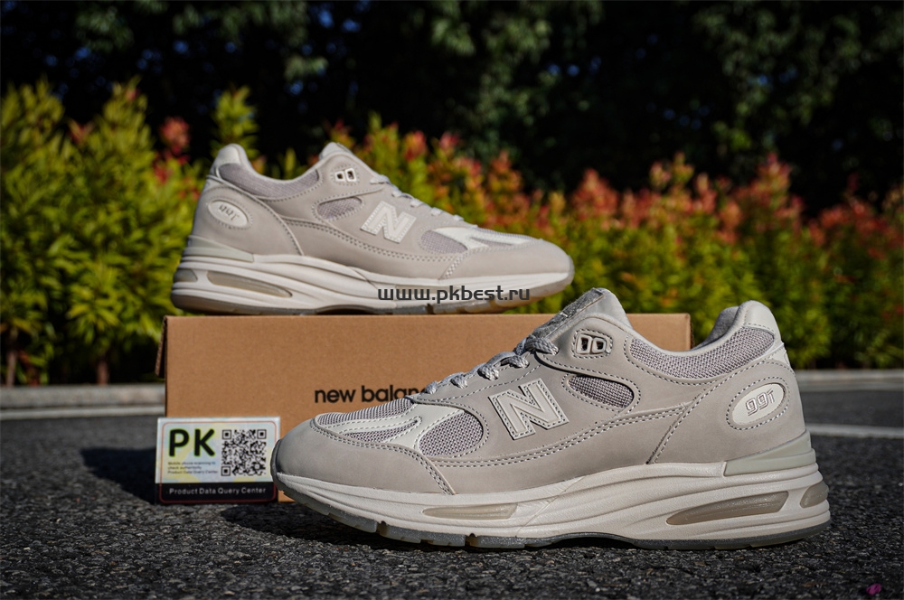 PK GOD STONE ISLAND x  New Balance NB 991 V2 gray RETAIL MATERIALS READY TO SHIP