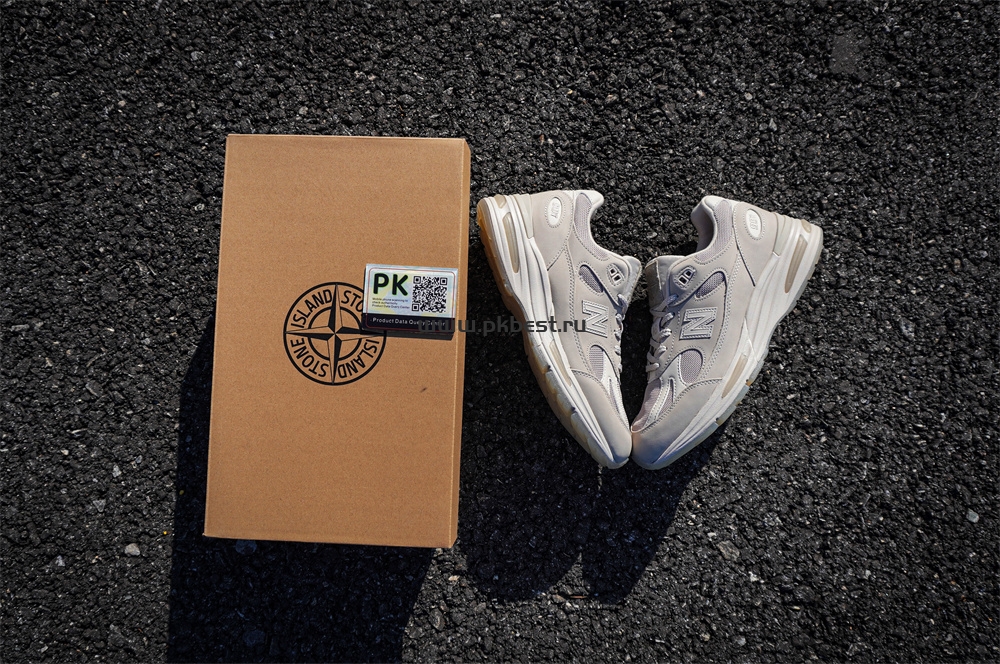 PK GOD STONE ISLAND x  New Balance NB 991 V2 gray RETAIL MATERIALS READY TO SHIP