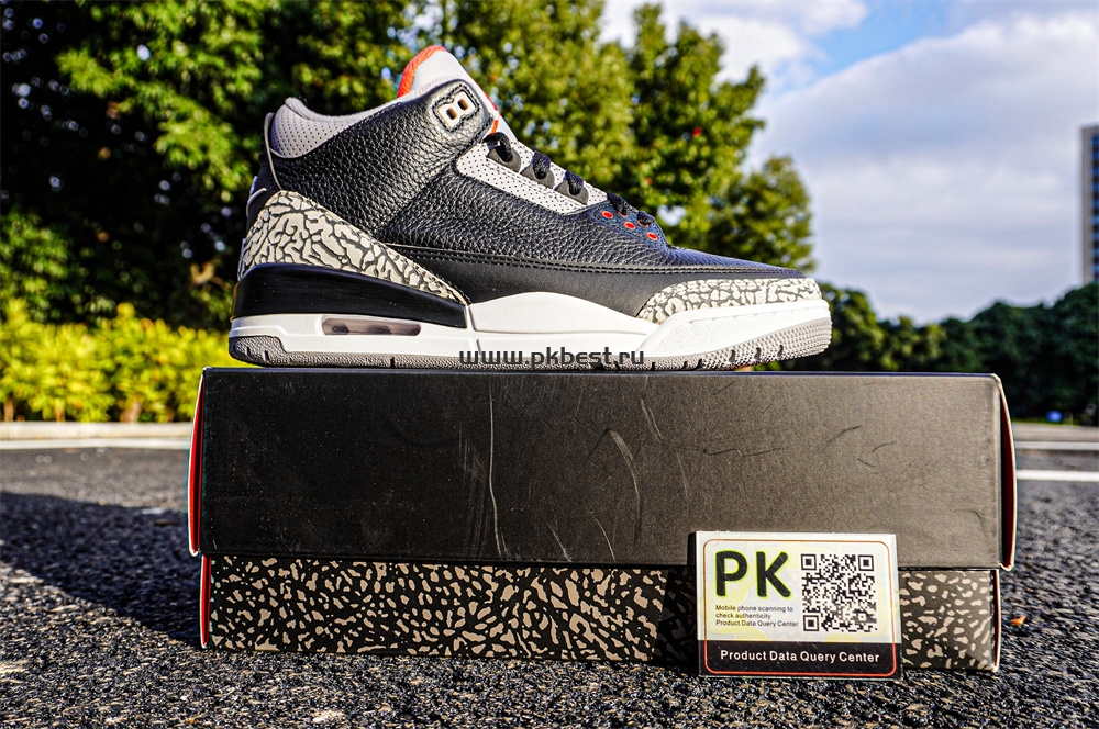 PK GOD Air Jordan 3 Retro Black Cement RETAIL MATERIALS READY TO SHIP