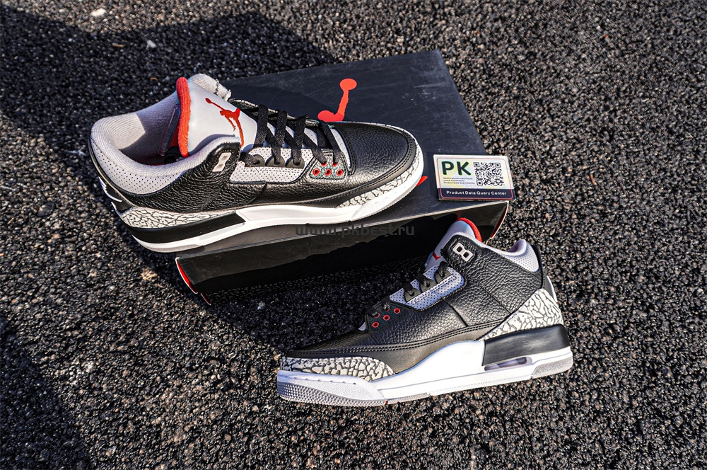 PK GOD Air Jordan 3 Retro Black Cement RETAIL MATERIALS READY TO SHIP