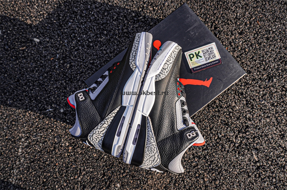 PK GOD Air Jordan 3 Retro Black Cement RETAIL MATERIALS READY TO SHIP