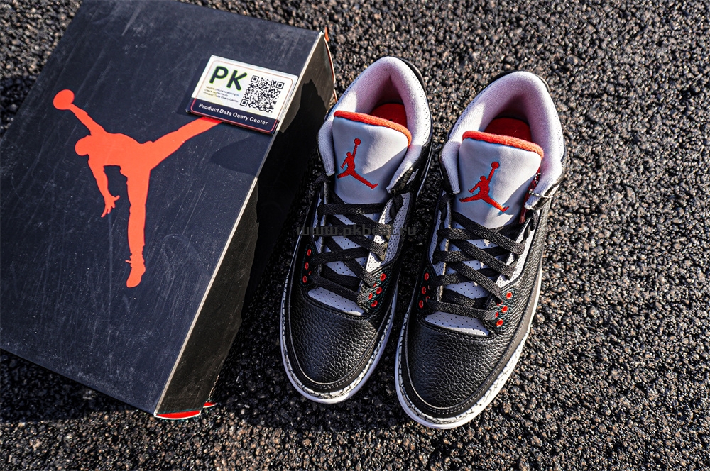 PK GOD Air Jordan 3 Retro Black Cement RETAIL MATERIALS READY TO SHIP