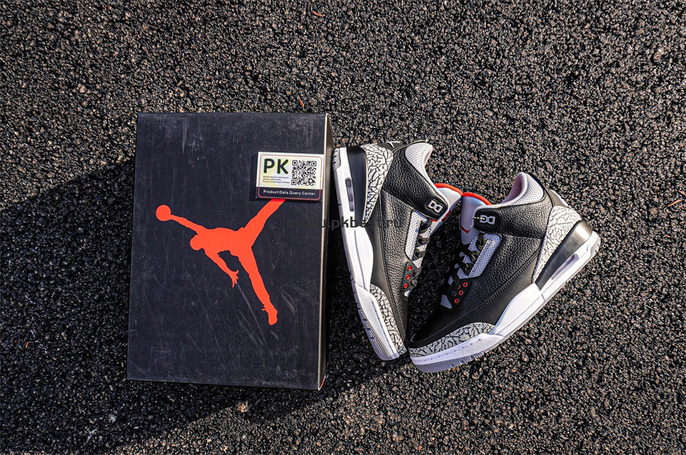 PK GOD Air Jordan 3 Retro Black Cement RETAIL MATERIALS READY TO SHIP