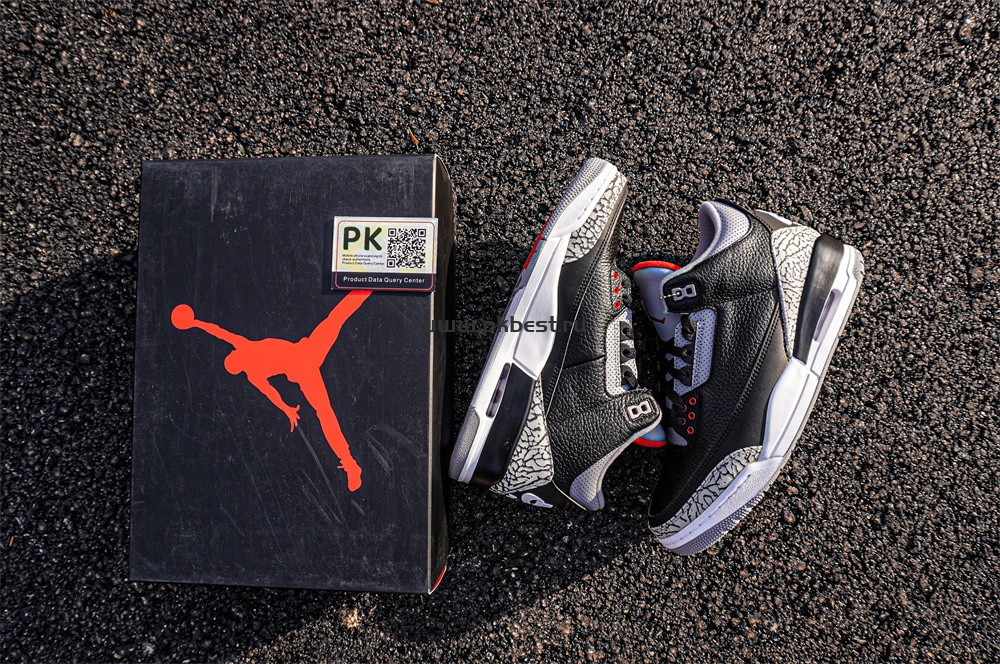 PK GOD Air Jordan 3 Retro Black Cement RETAIL MATERIALS READY TO SHIP