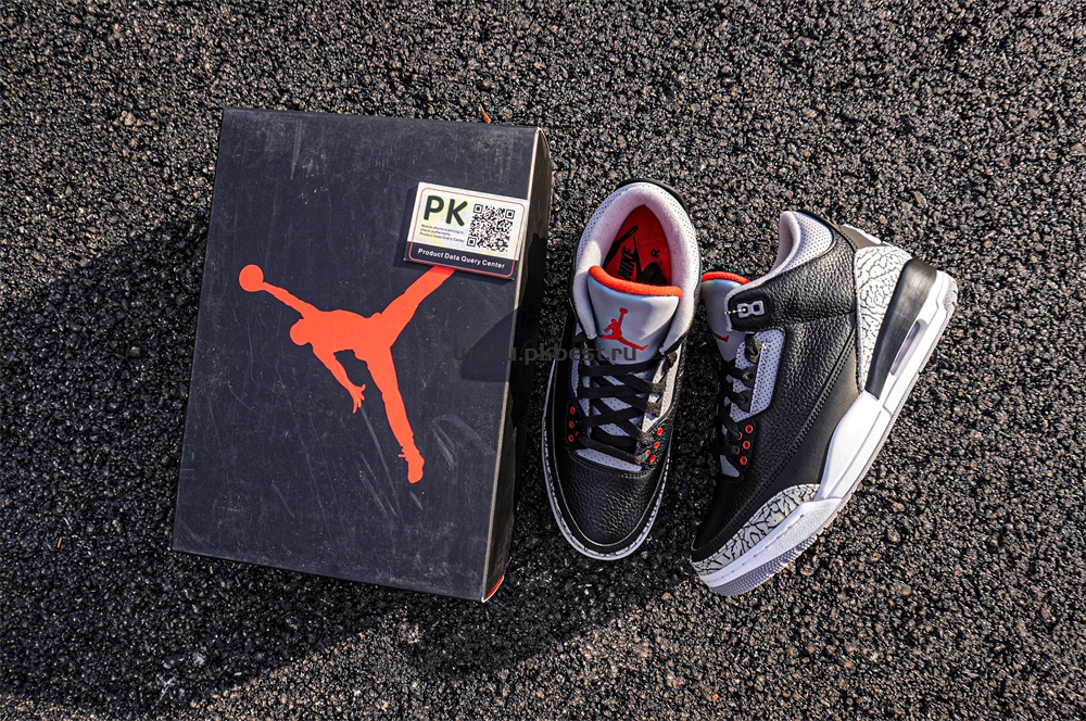 PK GOD Air Jordan 3 Retro Black Cement RETAIL MATERIALS READY TO SHIP